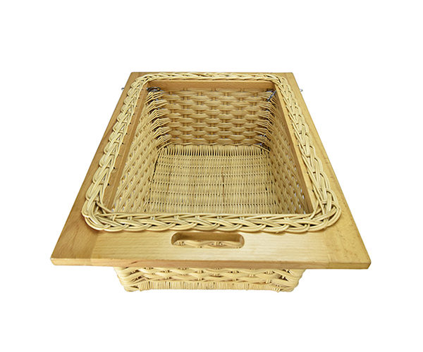 Polished Wicker Basket