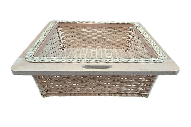 600 mm Without Polish Wicker Basket