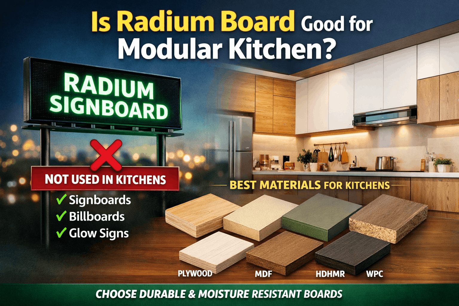 Patterns In Radium Board Is Radium board good for modular kitchen?