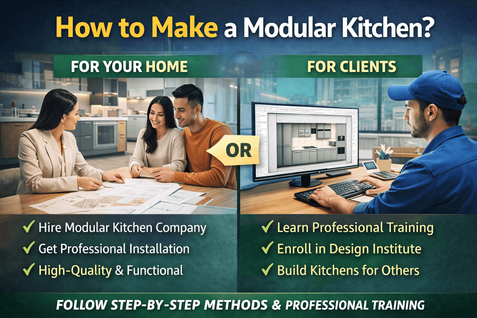 How to make a modular kitchen?