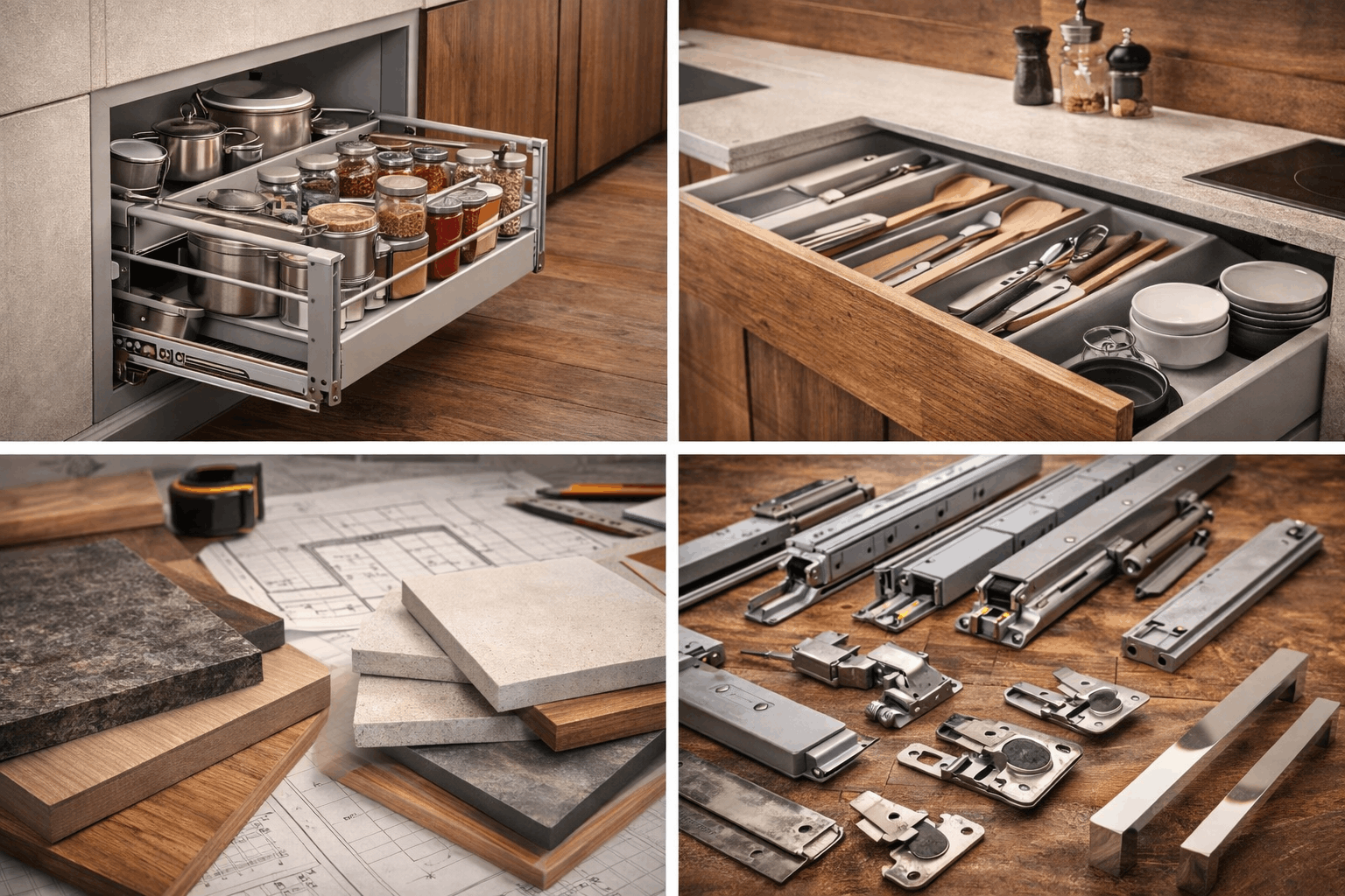 How to draw a modular kitchen