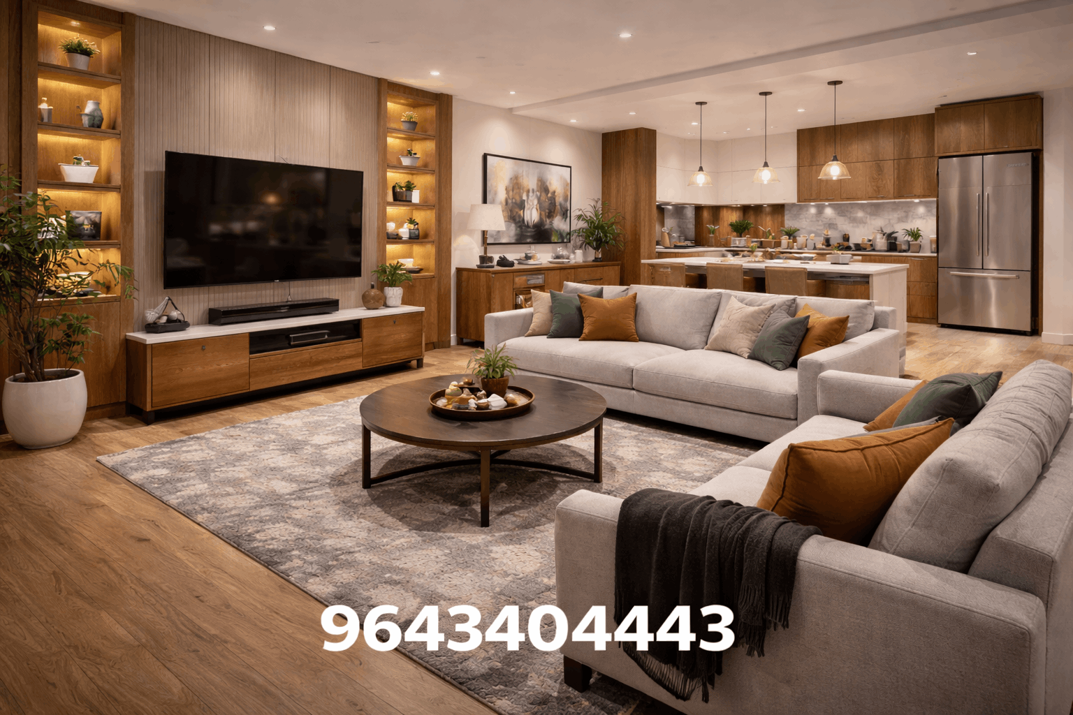 interior design cost for a 3BHK flat in Ranchi